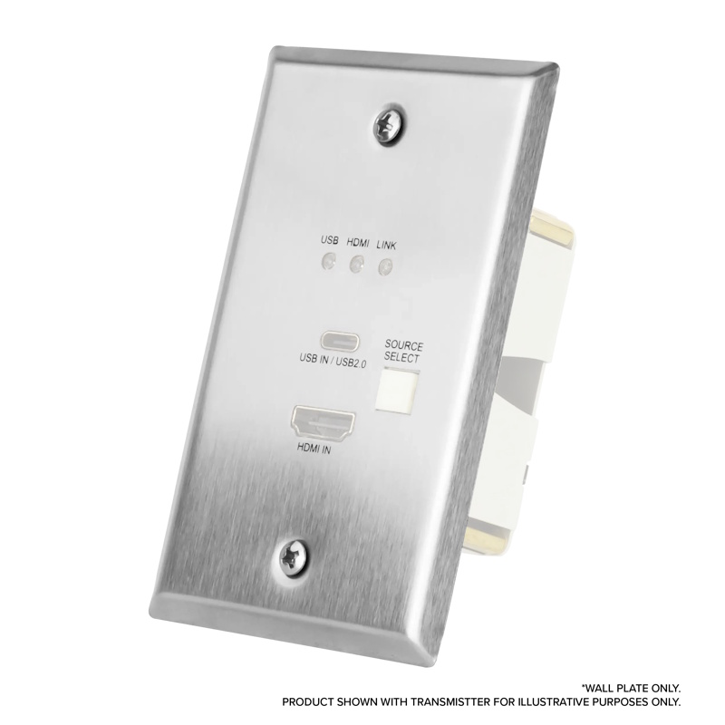 AVPro Edge ConferX Low-Profile HDMI/USB-C Wall Plate Transmitter via HDBaseT - Image 5
