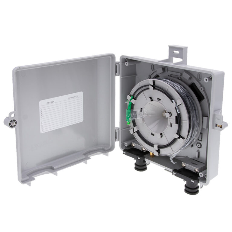 LightSpeed FTTX-NID-150 Fiber Enclosure with 150ft Pre-Terminated Cable ...