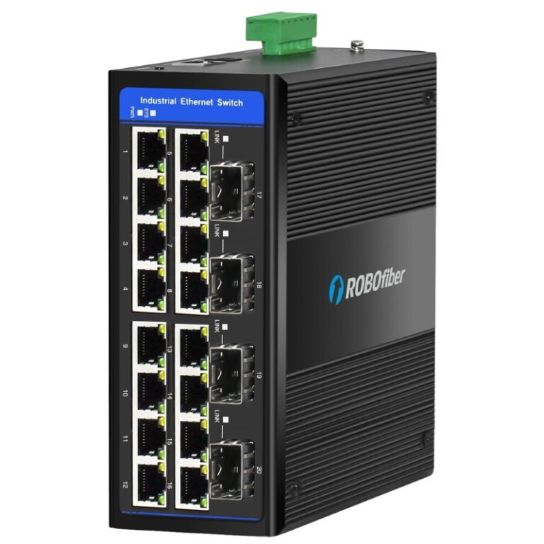 ROBOfiber HGW-1604 Series - 16x RJ45 + 4x SFP Slot Gigabit Ethernet ...