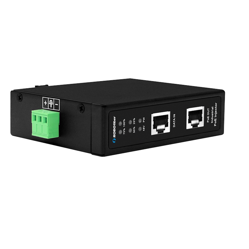 ROBOfiber INJ-H2G5-90R 2.5G/Gigabit Rugged Ethernet Industrial High Power PoE Injector (90W) - Image 3