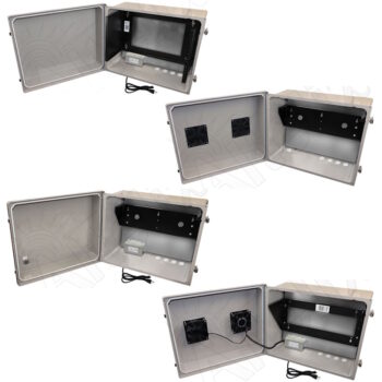 Altelix 16x20x12 Fiberglass Weatherproof NEMA Enclosure with Rack Mount Frame