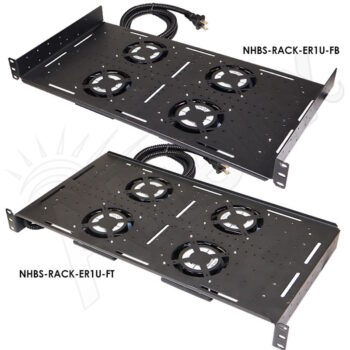 Altelix Rack Mount Fan Tray with Four Thermostat Controlled Cooling Fans