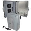 Altelix 14x11x5 Vented Polycarbonate + ABS Weatherproof NEMA Enclosure with Cooling Fan, 120 VAC Outlets & Power Cord