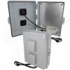 Altelix 17x14x6 Vented Polycarbonate + ABS Weatherproof NEMA Enclosure with Cooling Fan, 120 VAC Outlets & Power Cord