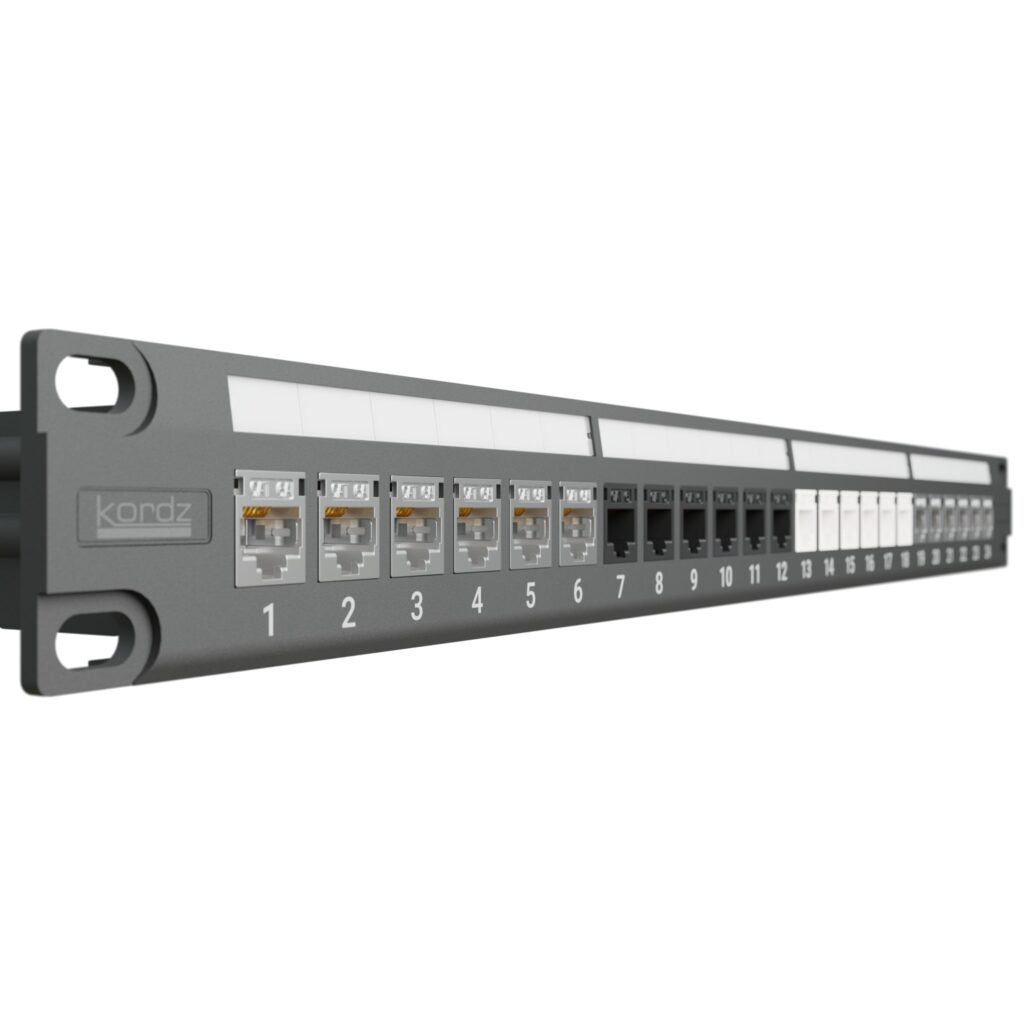 Kordz PRO Modular Keystone Patch Panel - Future Ready Solutions