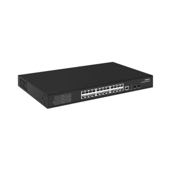 ROBOfiber RB-2402M-PSE Gigabit Ethernet 24+2 Gigabit ports high power POE managed L2+ switch (375W budget)
