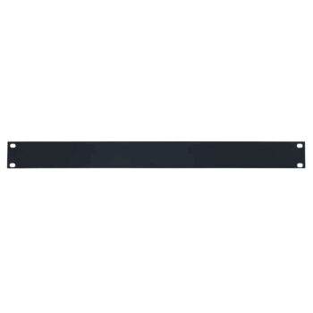 Lowell Blank Steel Rack Plates with Flat Edges - Smooth Black