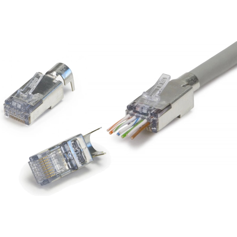 Platinum Tools ezEX- RJ45® Connectors – Designed for Cat5e/6/6A Cables
